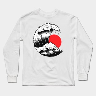 The Great Wave off Kanagawa Long Sleeve T-Shirt